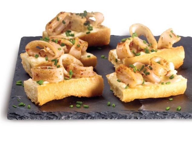 Barquetes de calamars